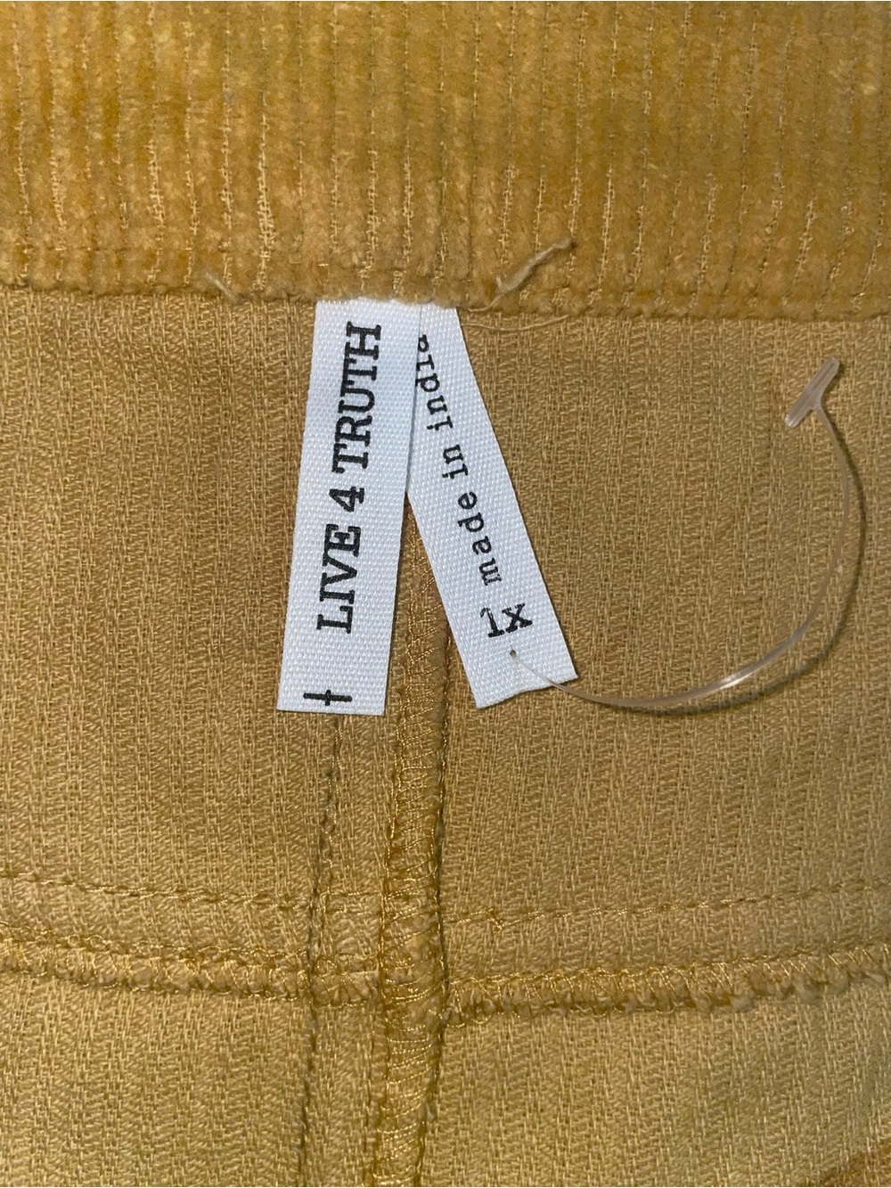 Live 4 Truth Corduroy Mini Skirt in Mustard Yellow - Picture 4 of 5